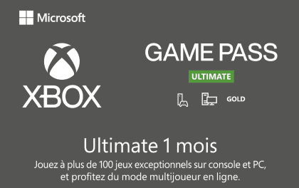 e-Carte Microsoft Xbox Subscription 1 Mois